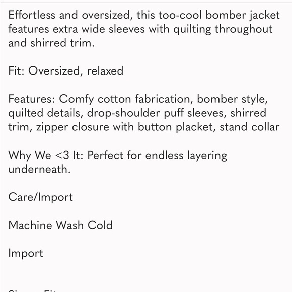 Free People Juno Quilted Oversized Slouchy Bomber Jacket Size Small NWT - Picture 4 of 13